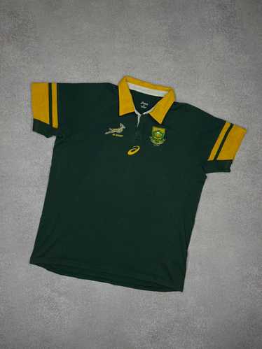 Asics × Soccer Jersey × Vintage Asics Sa Rugby So… - image 1