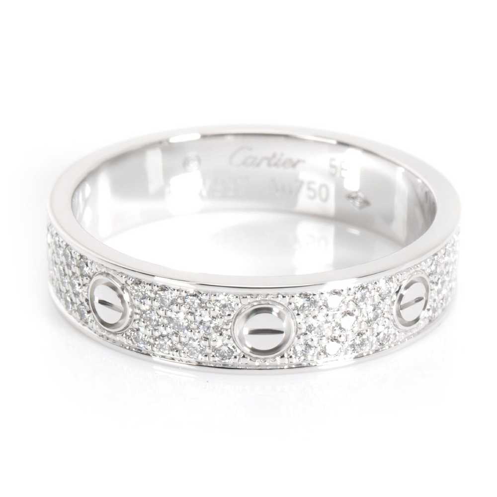 Cartier Cartier Love Pave Diamond Band in 18K Whi… - image 1