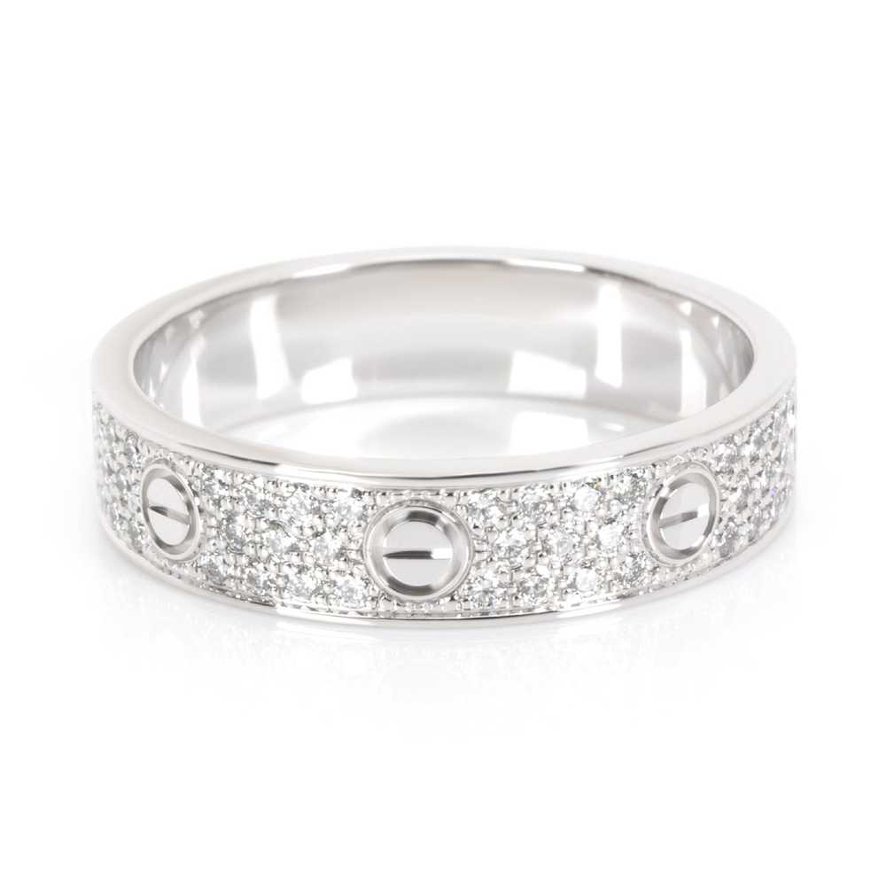 Cartier Cartier Love Pave Diamond Band in 18K Whi… - image 3