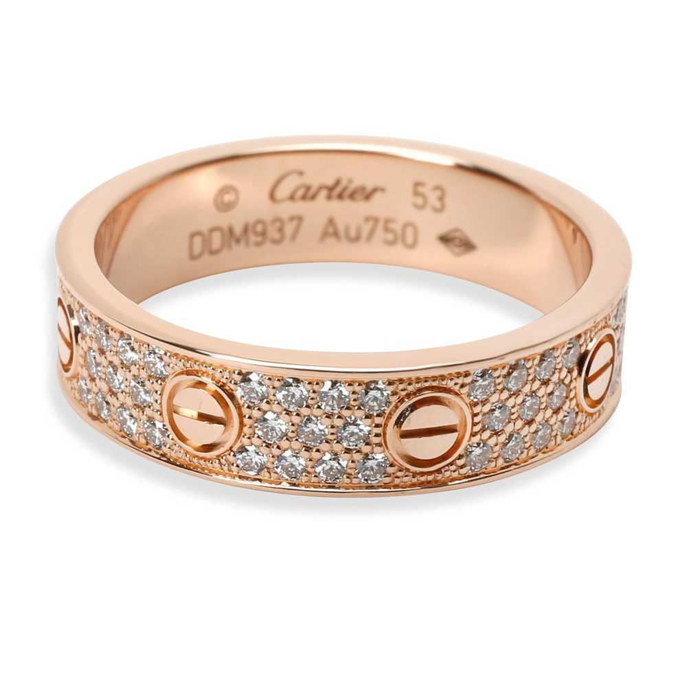Cartier Cartier Love Diamond Pave Wedding Band in… - image 1