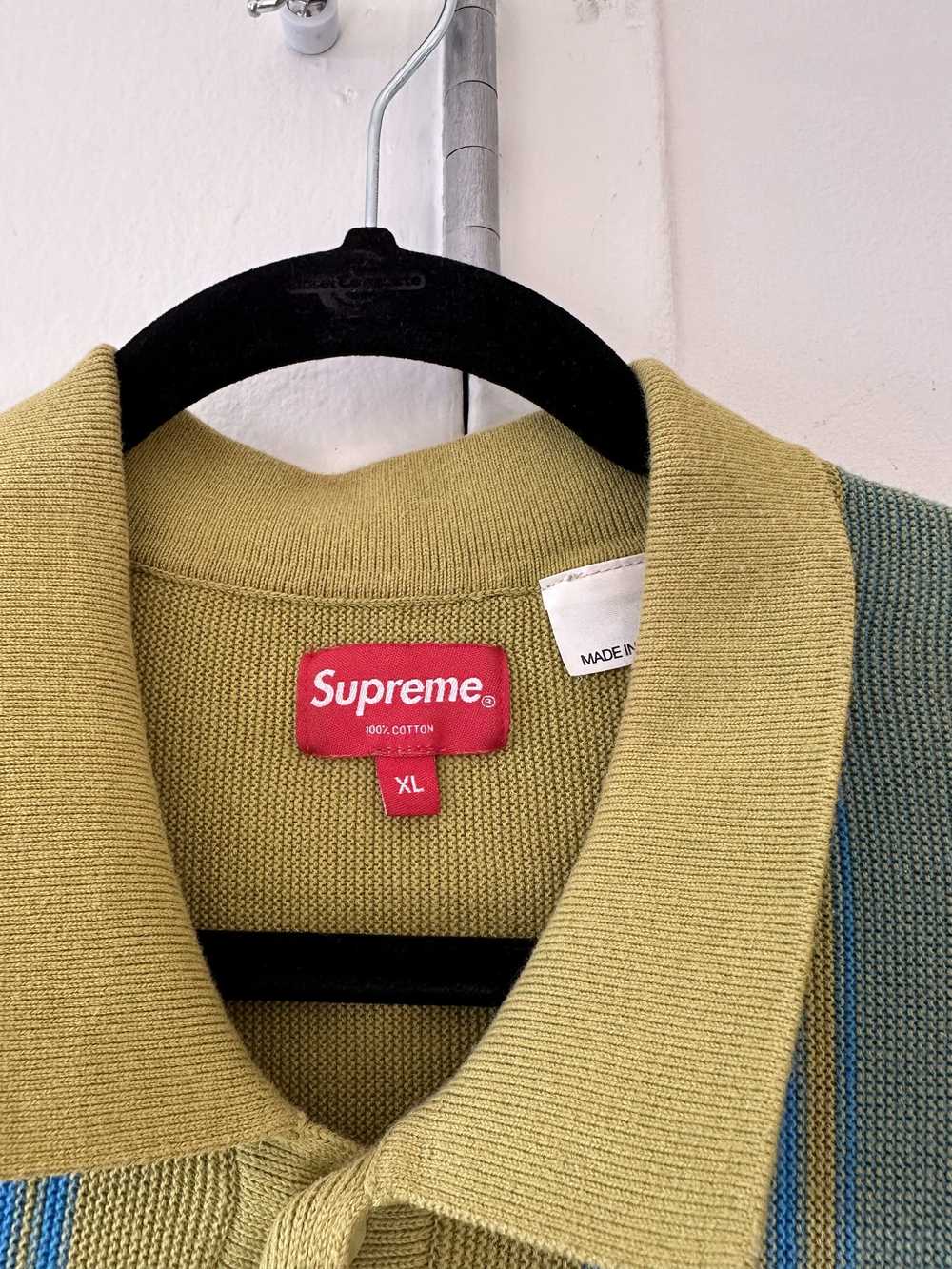 Supreme Supreme Striped Knit Polo - image 3