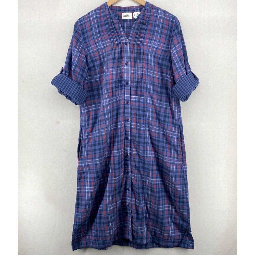 Doublet VERMONT COUNTRY STORE Nightgown M Plaid P… - image 1