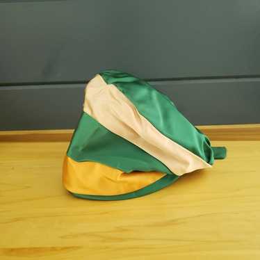 60s Green and Gold Cloche