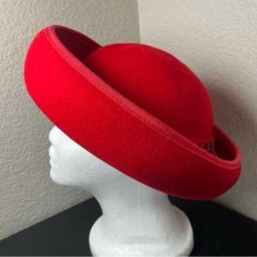 Vintage Michael Howard Red Wool Hat