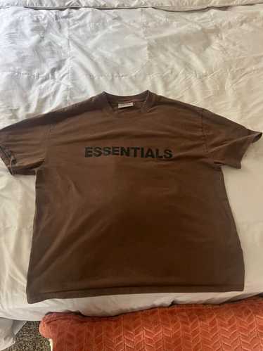 Fear of God Essential tees x2 Brown and Navy
