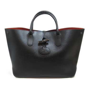 Longchamp Longchamp Rozo Tote Bag Black Black lea… - image 1