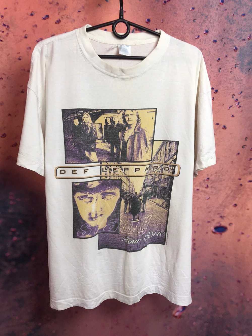 Band Tees × Def Leppard × Vintage 90s Vintage 199… - image 2