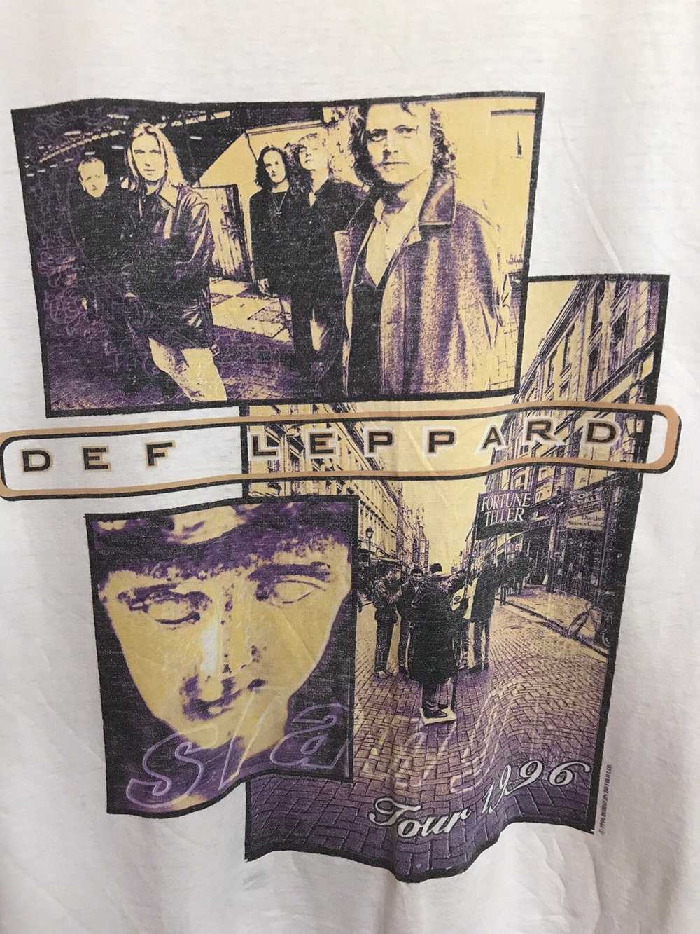 Band Tees × Def Leppard × Vintage 90s Vintage 199… - image 3