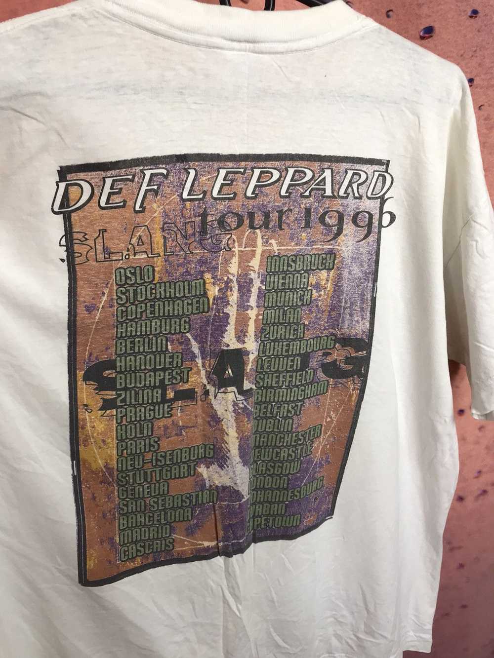 Band Tees × Def Leppard × Vintage 90s Vintage 199… - image 7