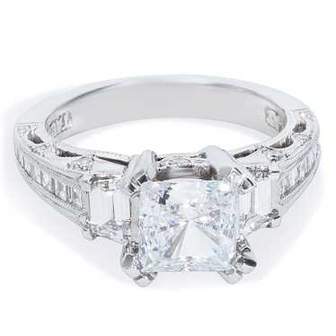 Tiffany & Co. Tacori Engagement Ring Setting in P… - image 1