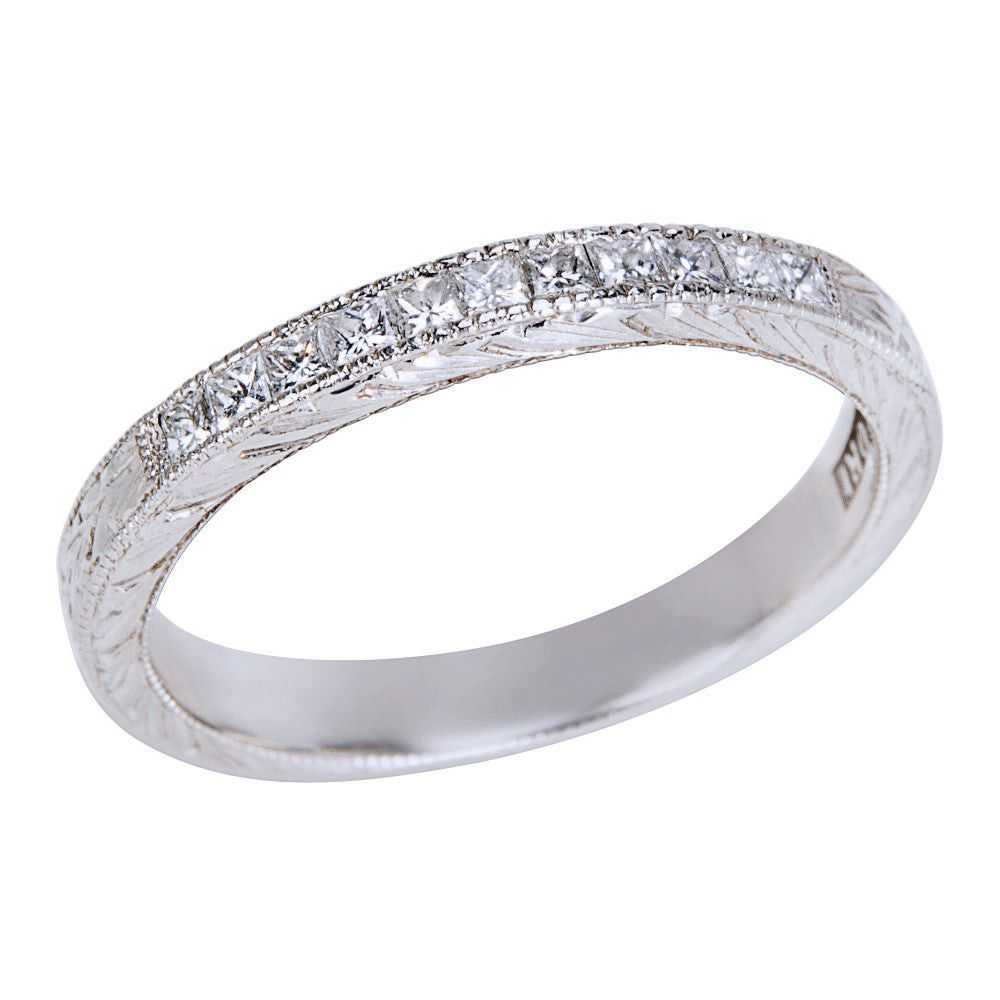 Tiffany & Co. Tacori Diamond Wedding Band Ring in… - image 1