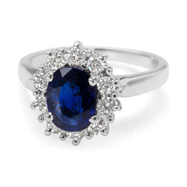 Tiffany & Co. Sapphire Center & Diamond Fashion R… - image 1