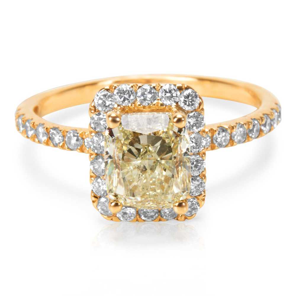 Tiffany & Co. BRAND NEW Diamond Halo Engagement R… - image 1