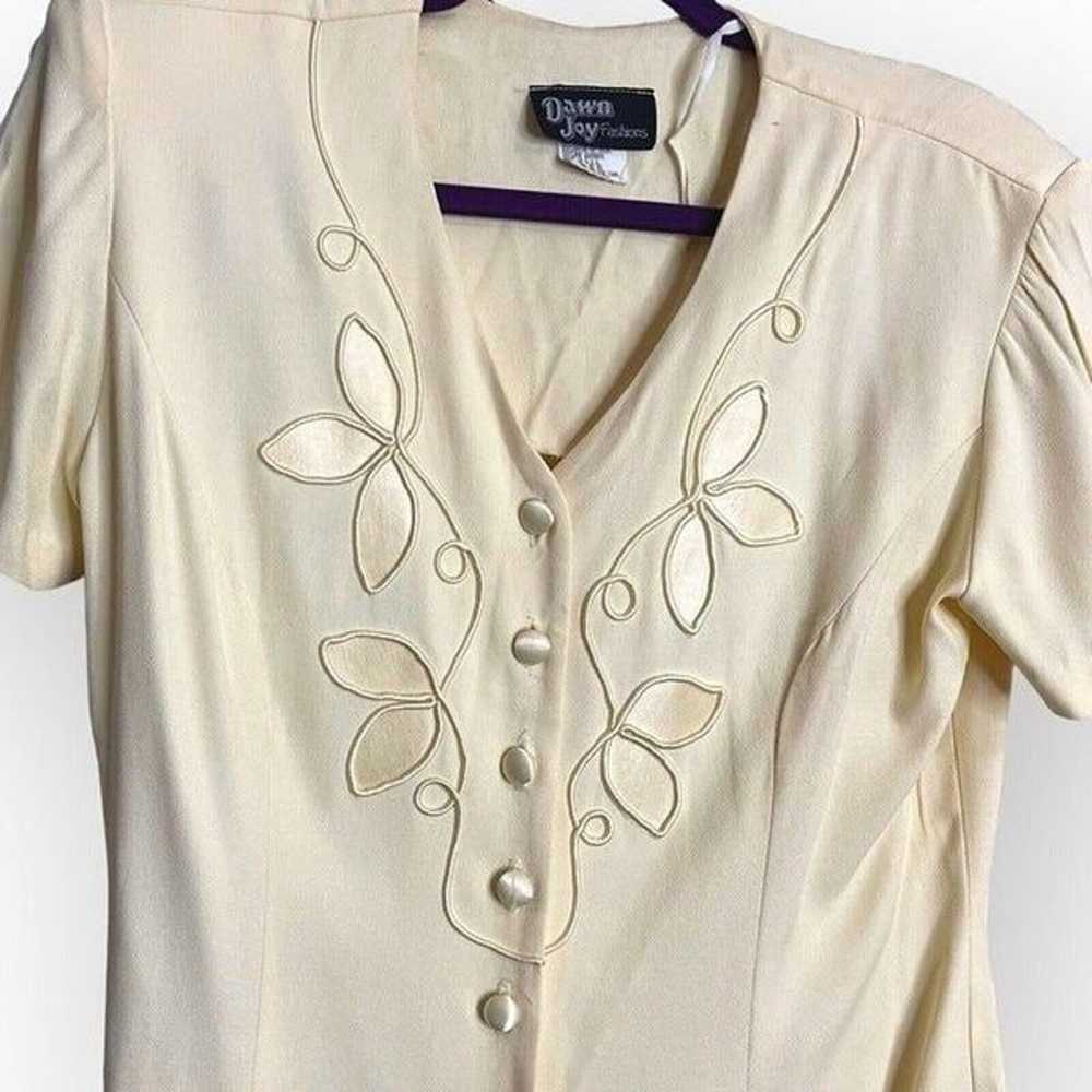 Dawn Joy Fashions Button Front Dress Women's 12 Y… - image 7