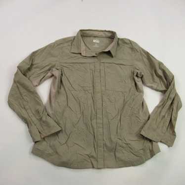 Vintage REI Shirt Womens Large Long Sleeve Pocket… - image 1