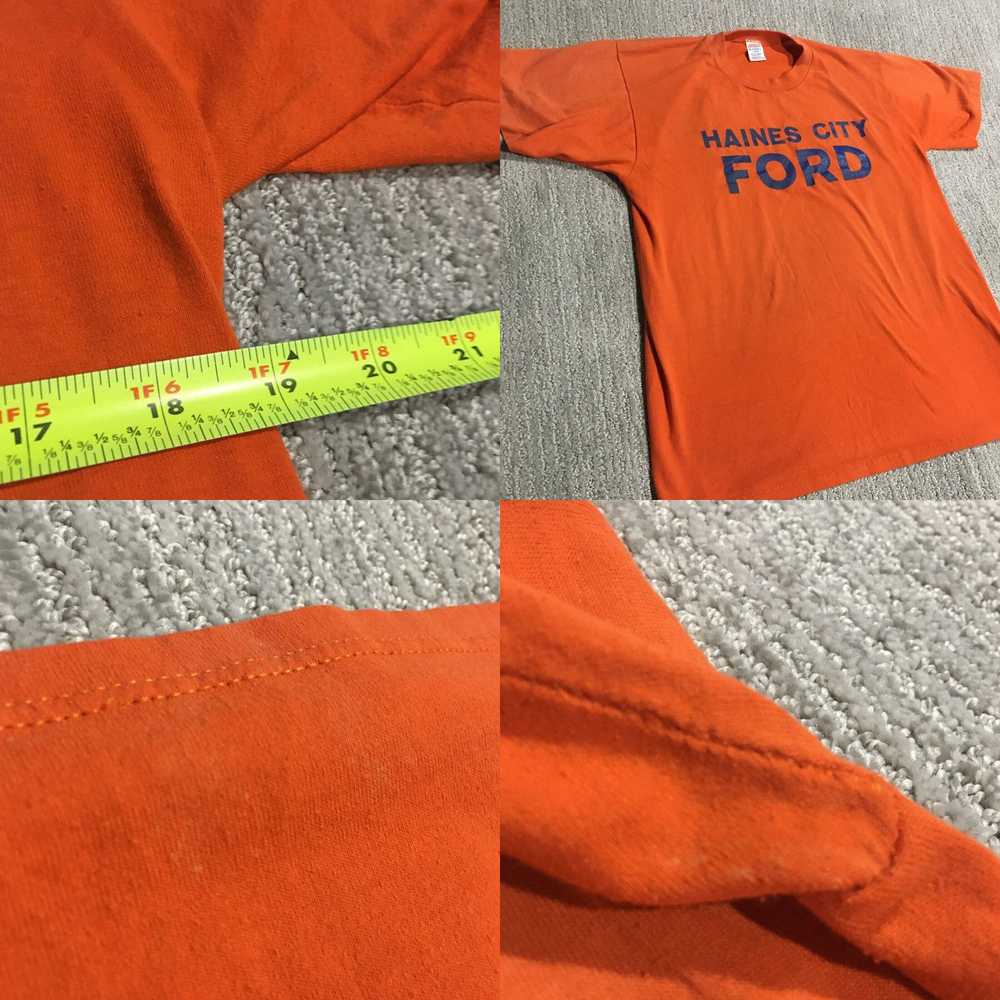 Jerzees VINTAGE Jerzees T Shirt Mens Large Orange… - image 4