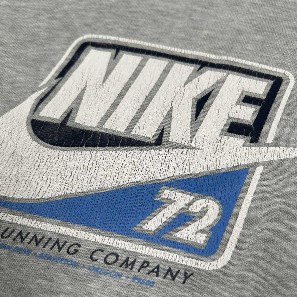 Nike × Vintage Nike hoodie spellout with pocket 9… - image 4