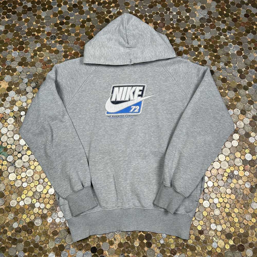 Nike × Vintage Nike hoodie spellout with pocket 9… - image 6