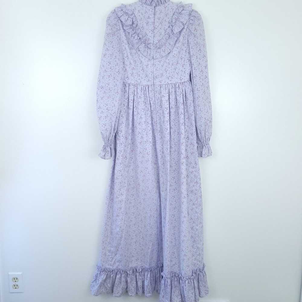 Handmade Prairie Dress Purple Floral Cottage Core… - image 6