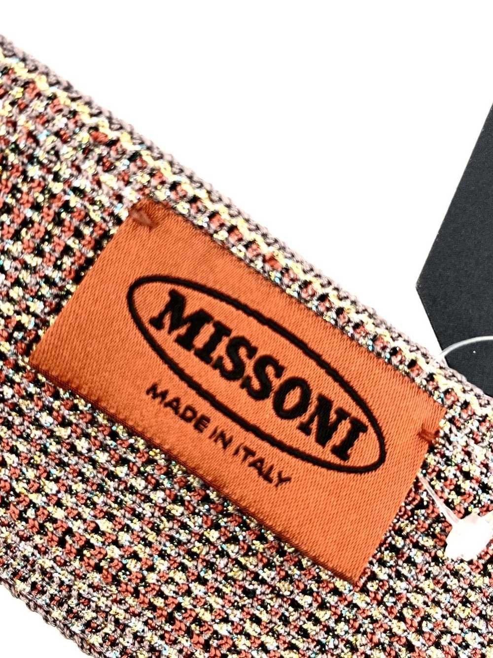 Missoni Missoni Orange and Brown Metallic Stripe … - image 8
