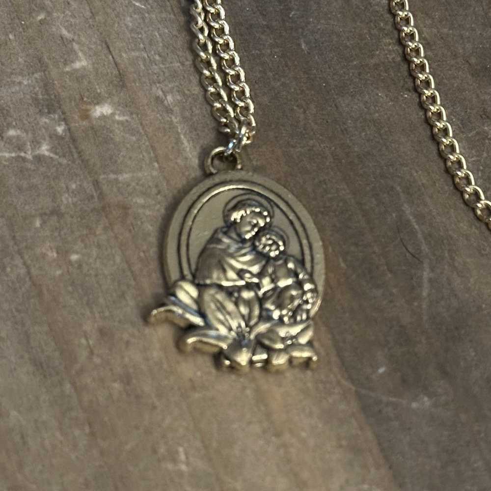 Other St. Anthony Pray For Us pendant necklace - image 4