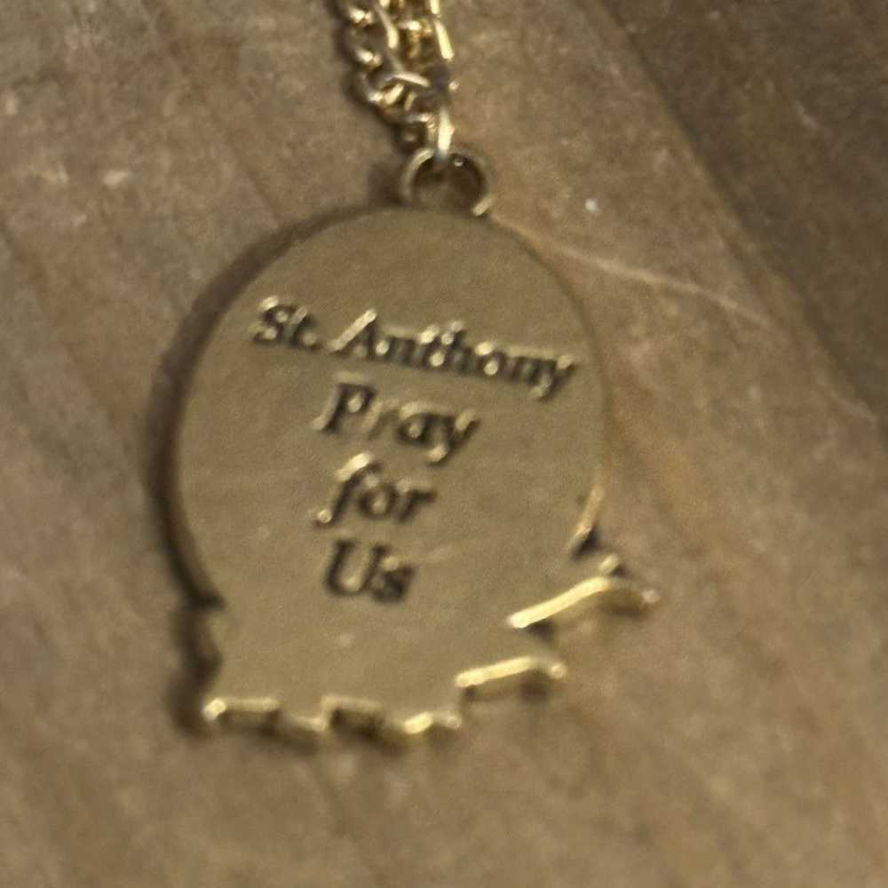 Other St. Anthony Pray For Us pendant necklace - image 5