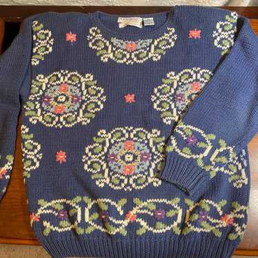 Northern Isles hand embroidered sweater