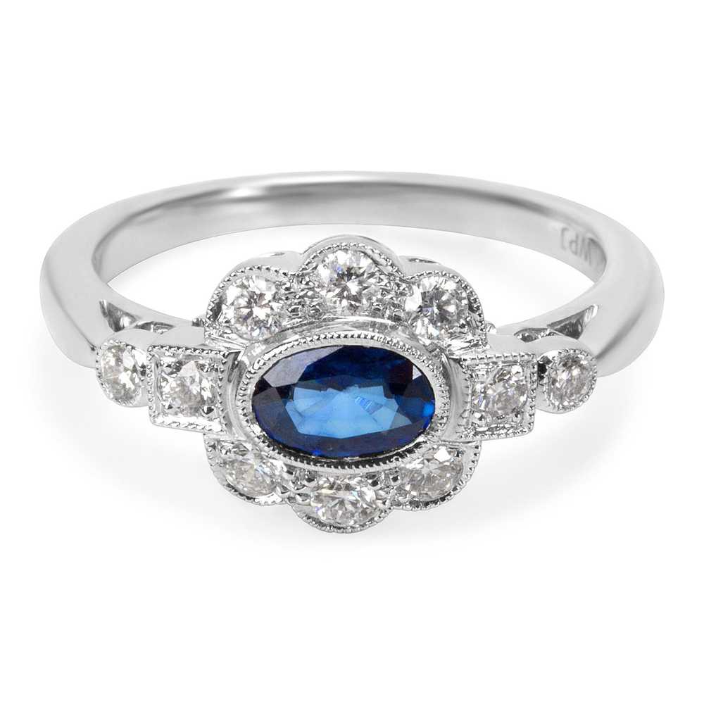 Tiffany & Co. BRAND NEW Diamond and Sapphire Vint… - image 1