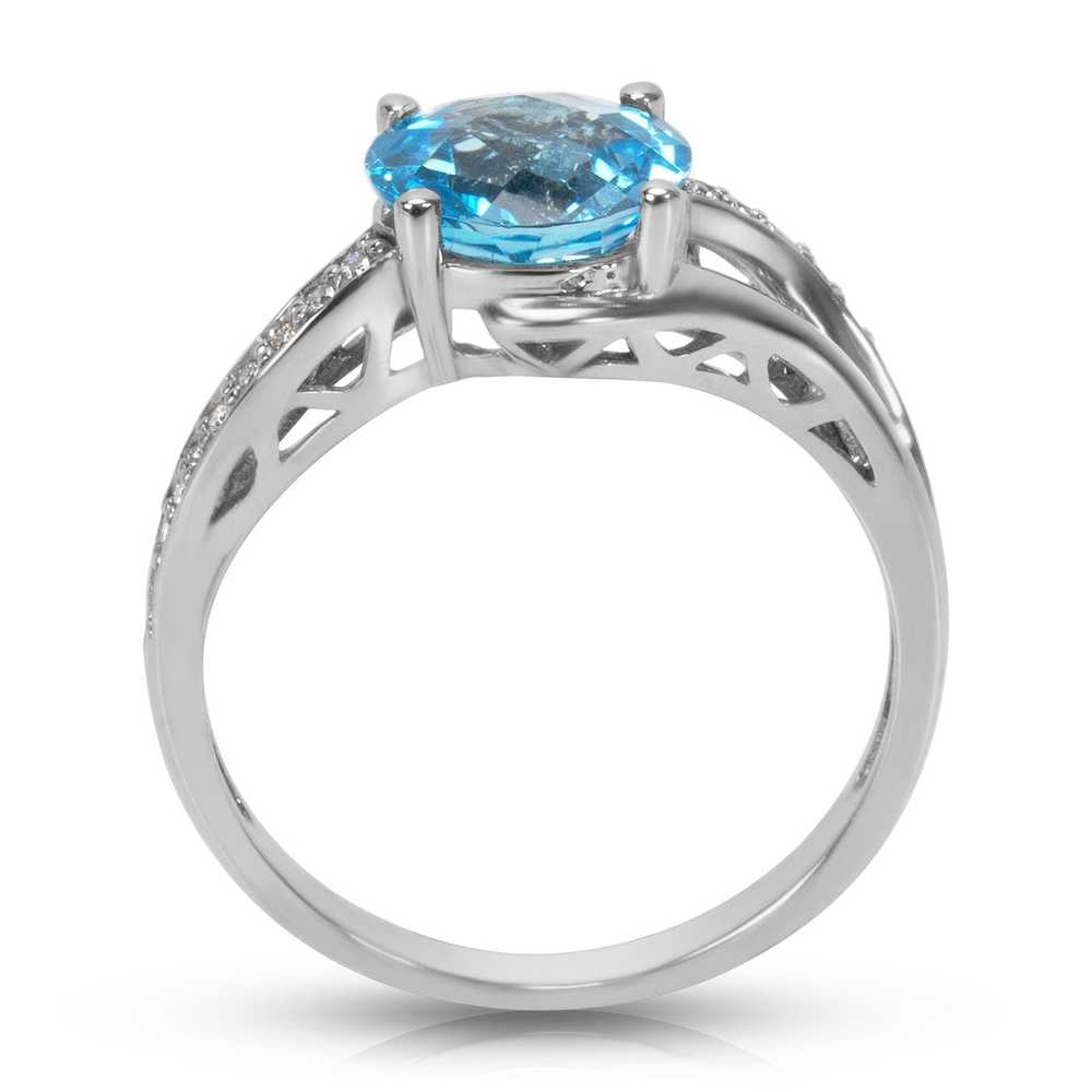 Tiffany & Co. BRAND NEW Blue Topaz & Diamond Fash… - image 3