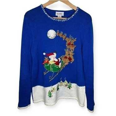 VTG LeModa Embellished Cute Ugly Christmas Sweater