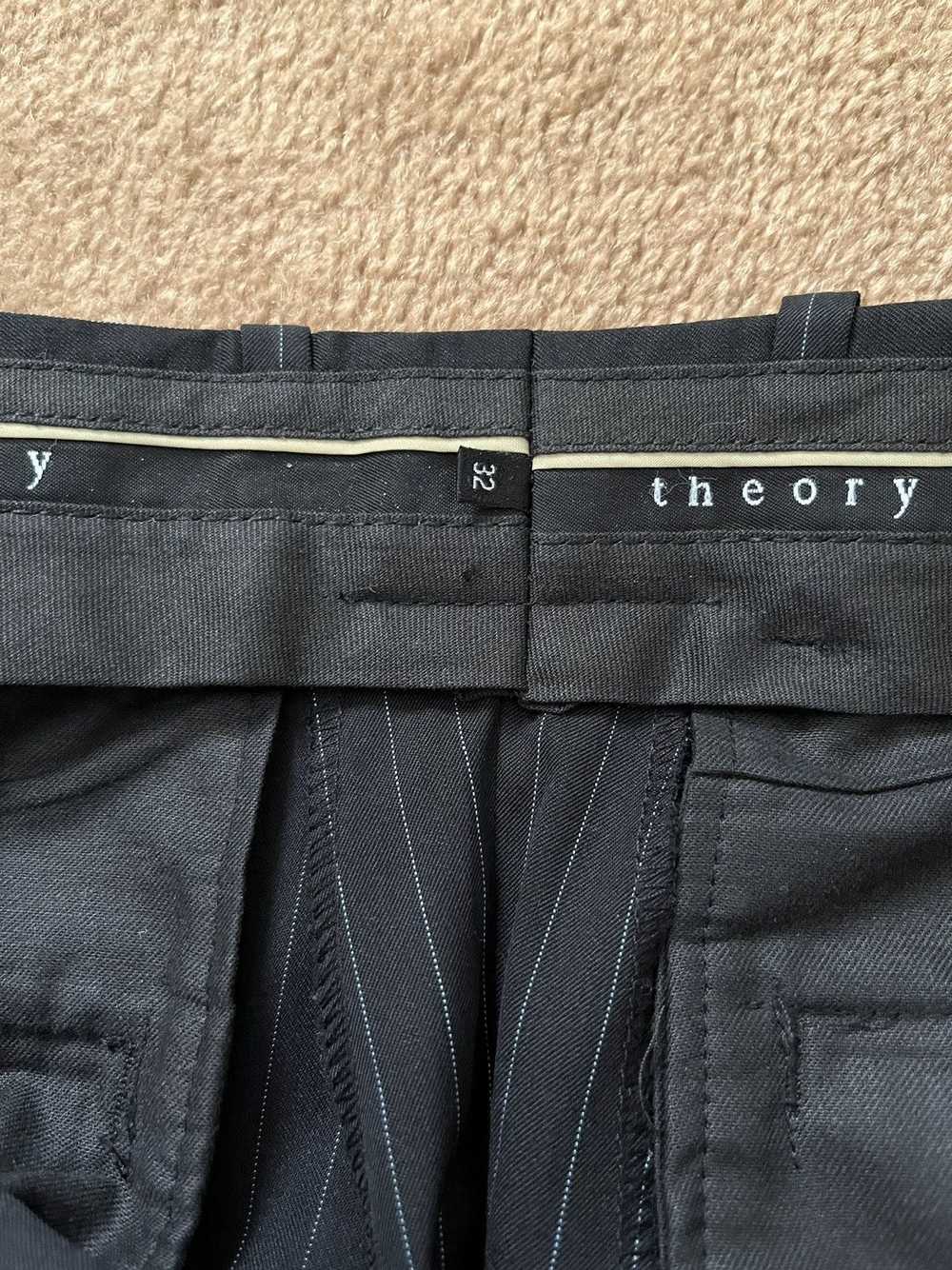 Theory Theory flared, pinstripe dressed pant - image 4