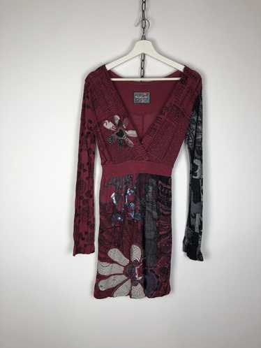 Designer × Desigual Desigual Dress Floral Geometr… - image 1