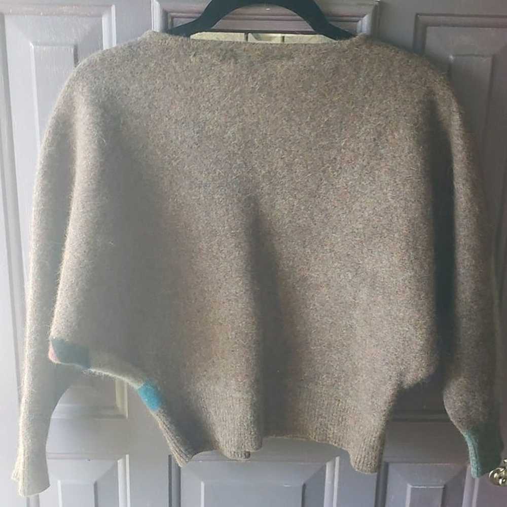 Vintage Jeanne Pierre 1980's crop sweater wool an… - image 2