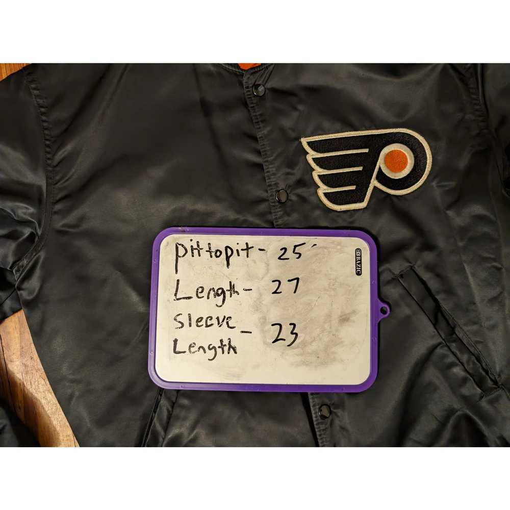 Starter Starter VTG Philadelphia Flyers Black Sat… - image 6