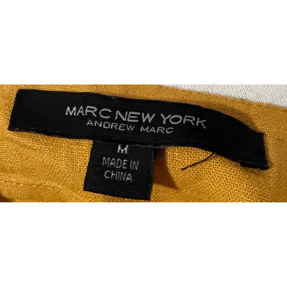 Vintage Marc New York Mustard Yellow Linen Blend … - image 5