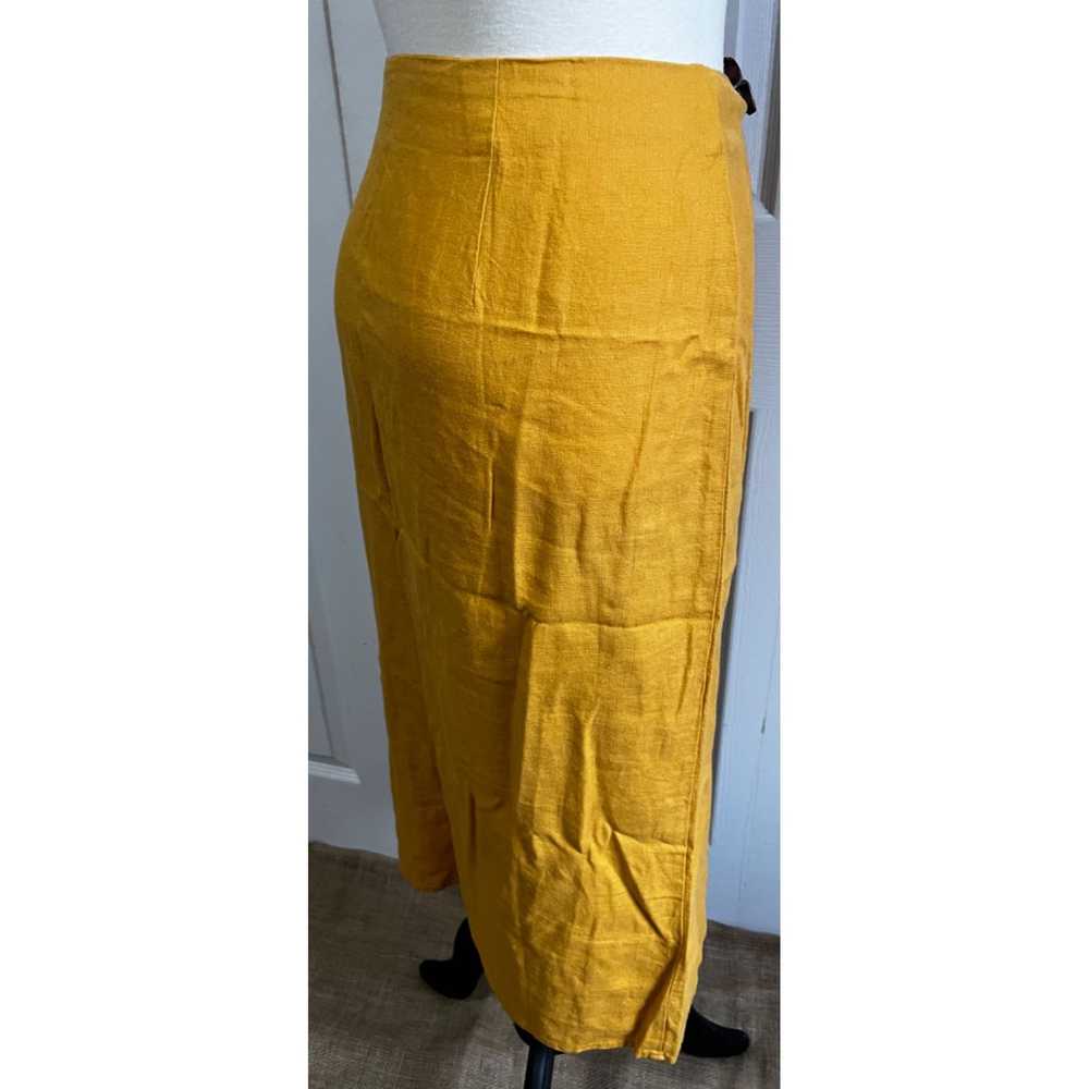 Vintage Marc New York Mustard Yellow Linen Blend … - image 7