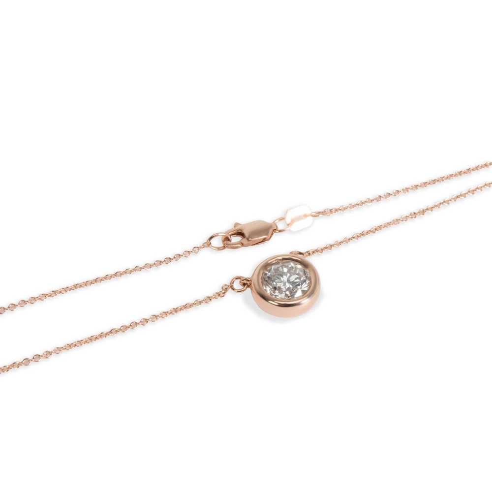 Tiffany & Co. Solitaire Bezel Pendant on Chain in… - image 3