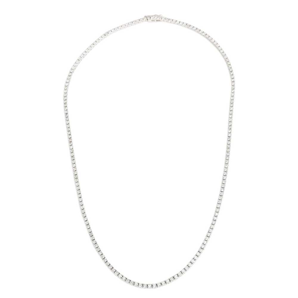 Tiffany & Co. Round Cut Diamond Tennis Necklace i… - image 2