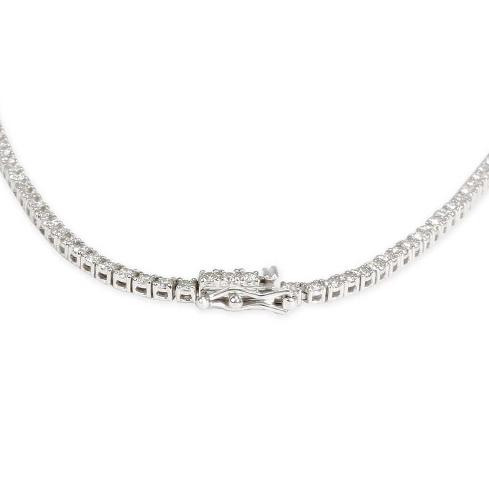 Tiffany & Co. Round Cut Diamond Tennis Necklace i… - image 3