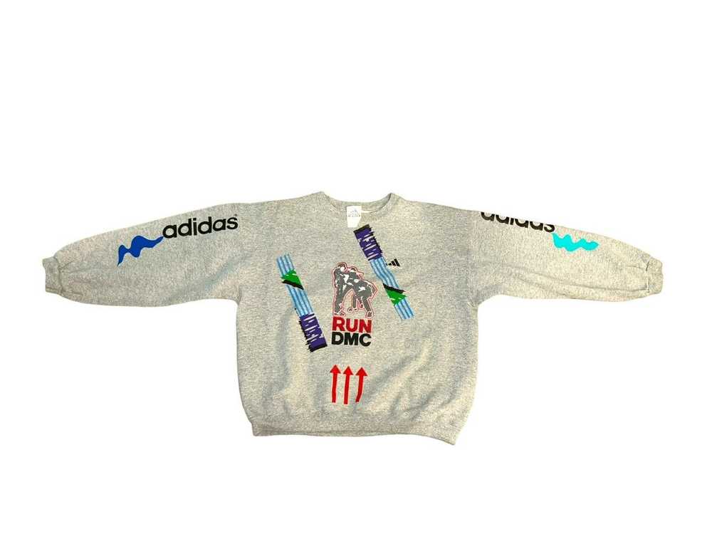 Vintage VINTAGE ADIDAS CREWNECK 1/1 RUN DMC - image 1