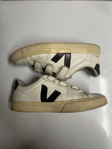 Veja VEJA T2 Leather White Black Sneaker Shoes Siz