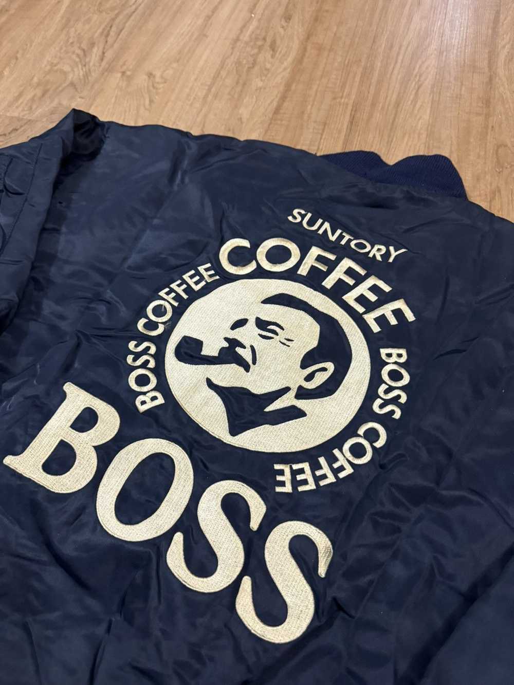 Vintage VINTAGE SUNTORY BOSS COFFEE BOMBER JACKET - image 4