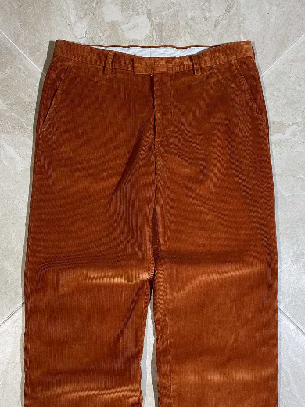 Etro Etro Men’s Cotton Corduroy Pants Orange Size… - image 2