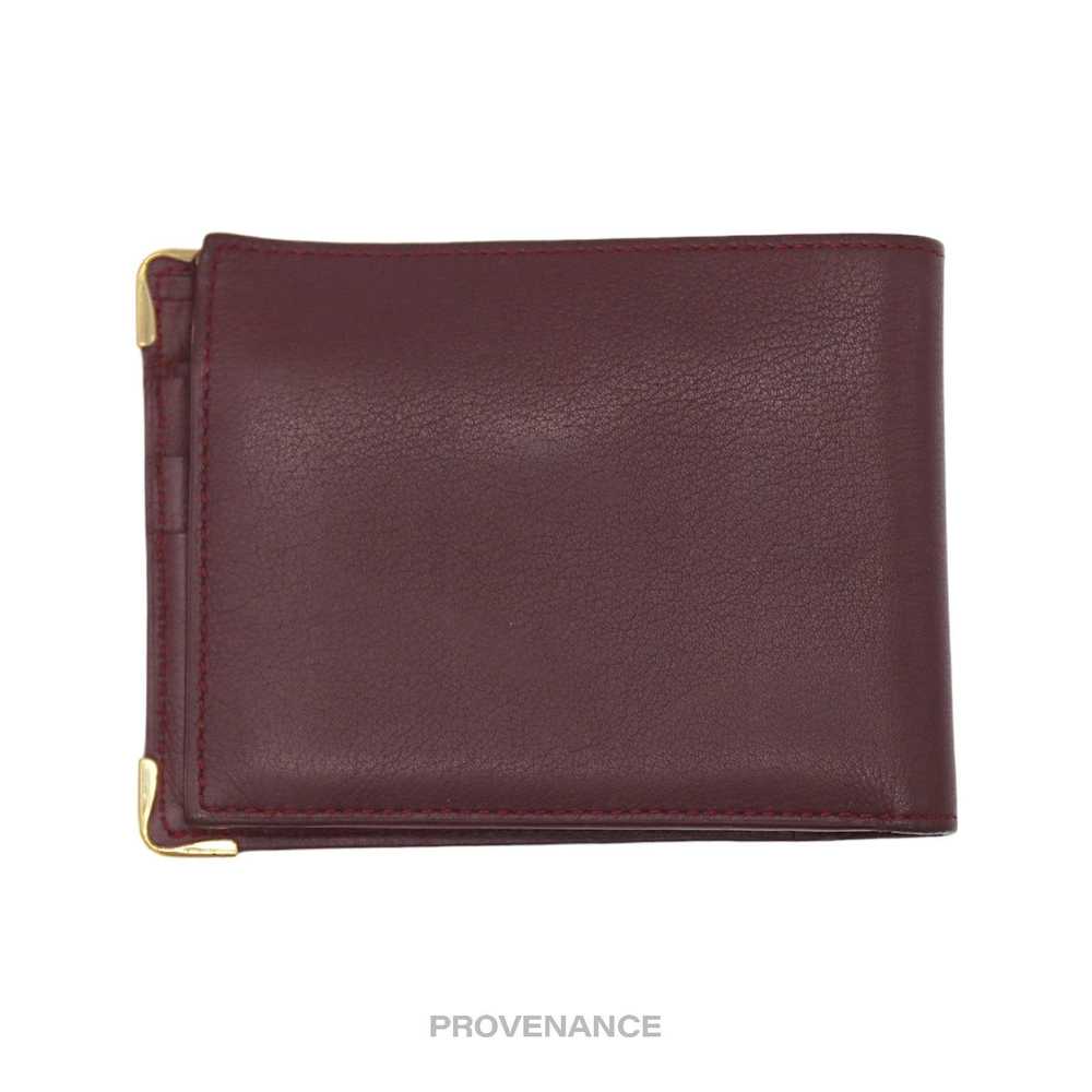 Cartier 🔴 Cartier Bifold Wallet - Burgundy Calfs… - image 3