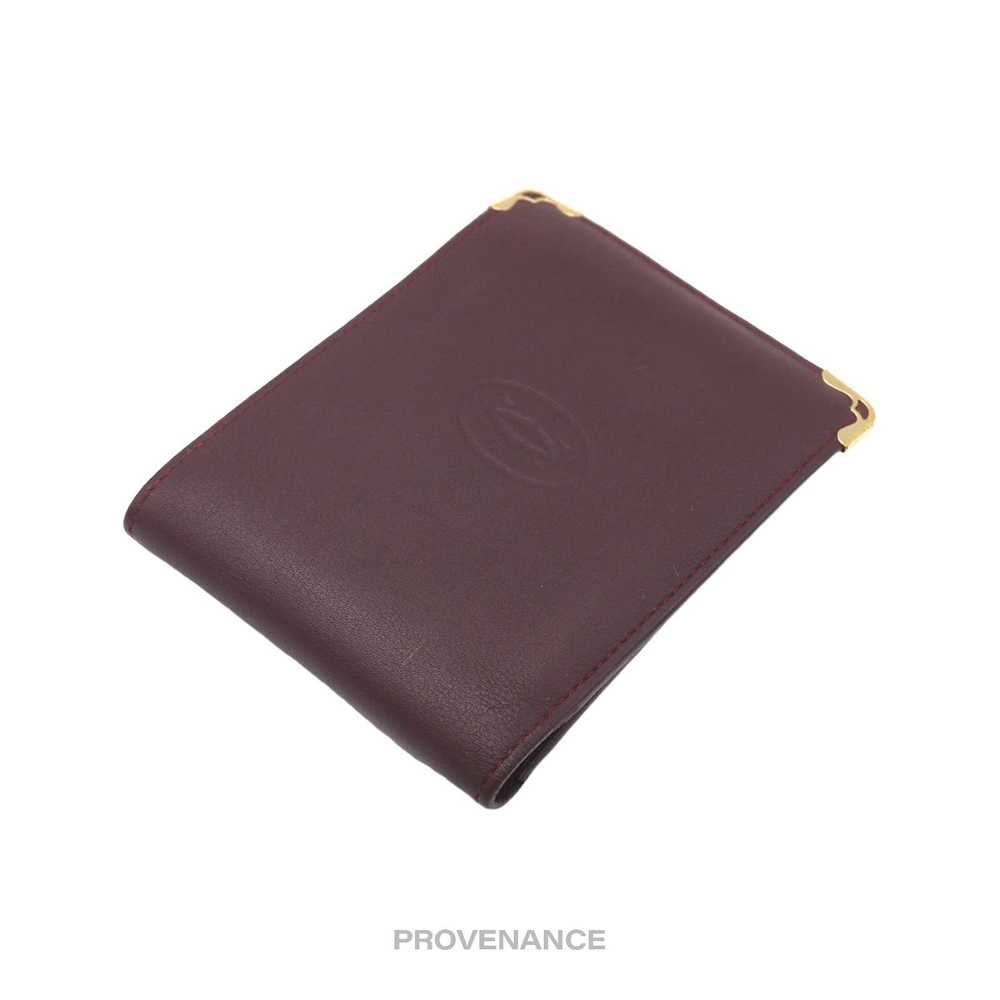 Cartier 🔴 Cartier Bifold Wallet - Burgundy Calfs… - image 4