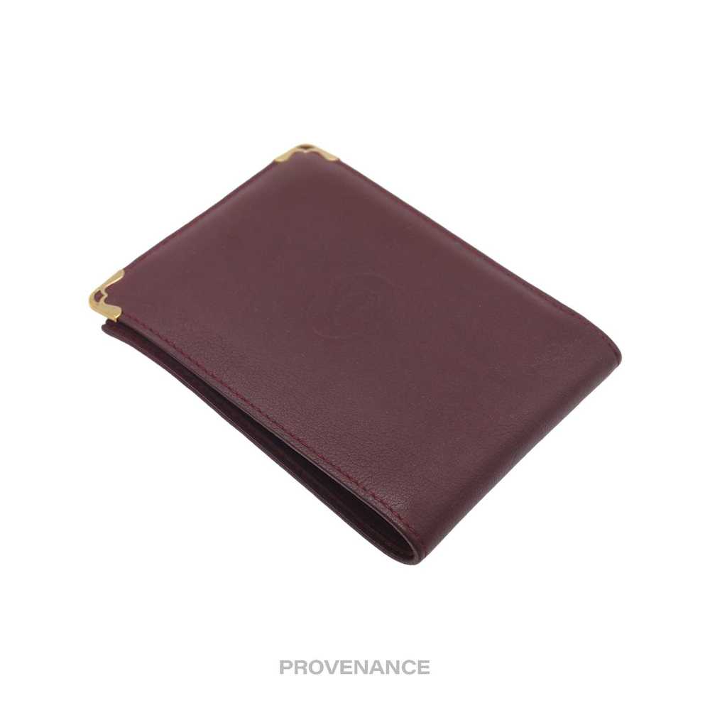 Cartier 🔴 Cartier Bifold Wallet - Burgundy Calfs… - image 5