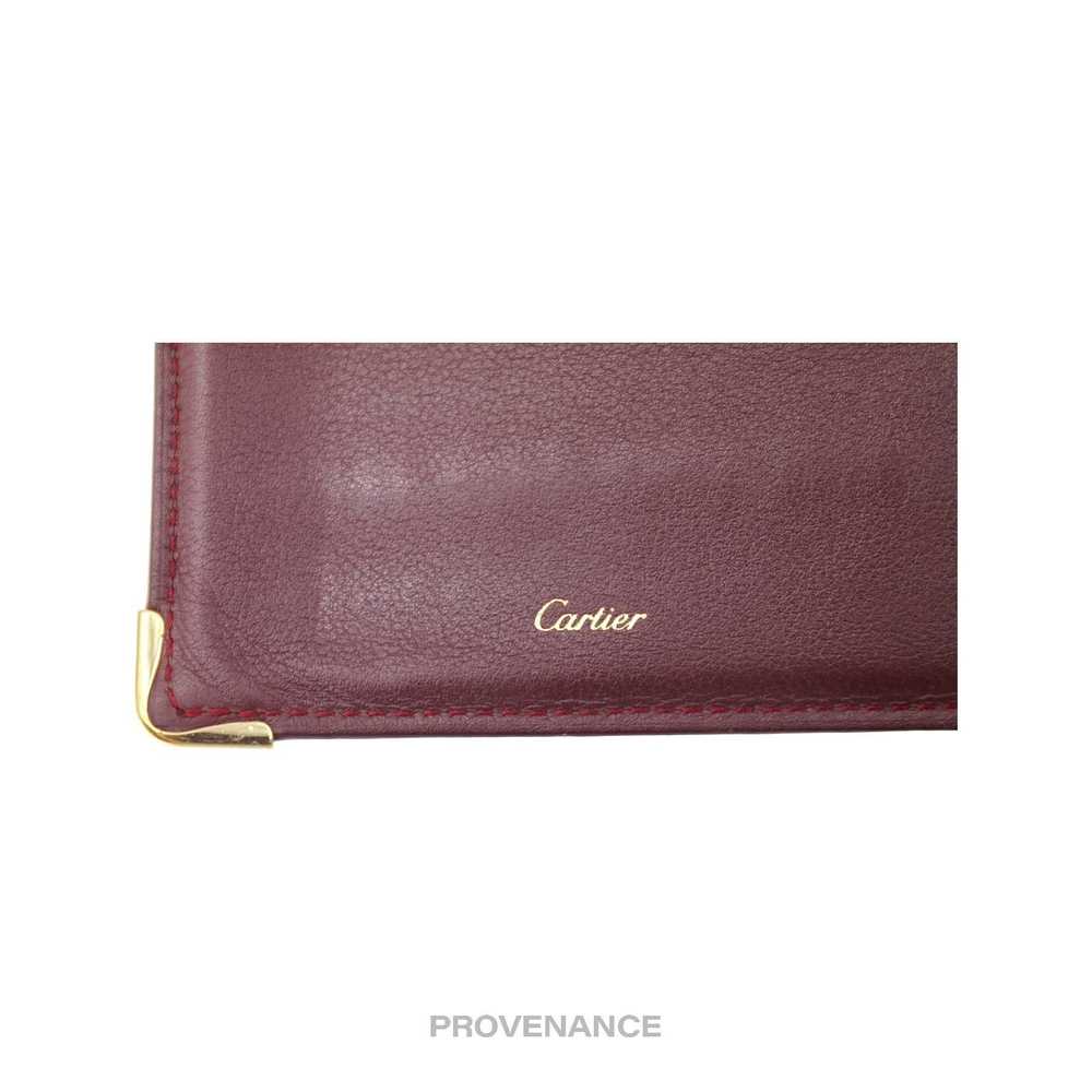 Cartier 🔴 Cartier Bifold Wallet - Burgundy Calfs… - image 6