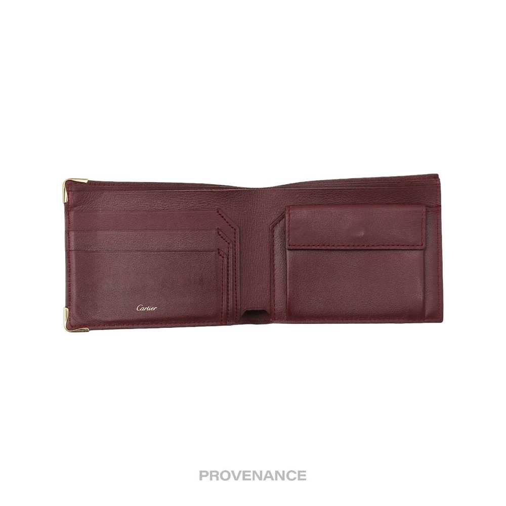 Cartier 🔴 Cartier Bifold Wallet - Burgundy Calfs… - image 7