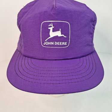 John Deere Logo Neon Purple Snapback Swingster  H… - image 1