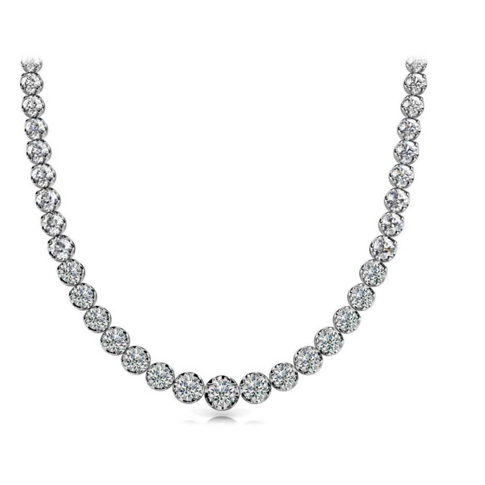 Tiffany & Co. Graduated Riviera Necklace in Sterl… - image 1